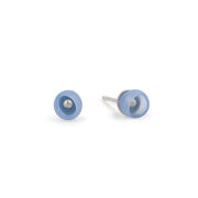 Blue cup mini stud earrings